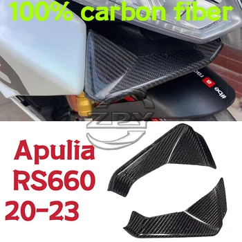 Față motocicleta Cioc Capac din Fibra de Carbon Vânt Buze Acoperi Con Aerodinamica Carenaj Aripioarele Pentru Aprilia RS660 2020 2021 2022 2023