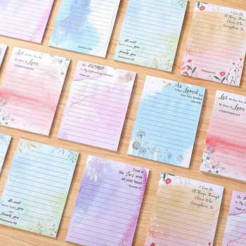 30 de Coli Flori Colorate Lipicios Note Memo Notepad Pentru a-do List Planificatorul poate rupe Memo Pad Papetărie