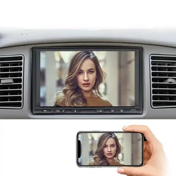 7 Inch Universal Dublu Din Masina Navigator Radio Stereo Wireless CarPlay, Android Auto Navigație GPS 4GWifi MP3 MP5 Player