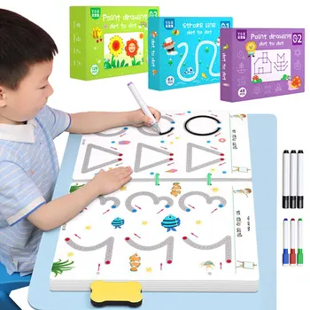 Montessori Matematica De Învățare Pentru Copii Jucarii Desen Creion De Tabletă De Control Mână De Formare Formă De Matematica Jocuri De Meci Set Jucărie De Învățământ Cărți