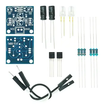 Flash simplu circuit face 5MM de șirag de mărgele LED intermitent DIY kit flash circuit modulul