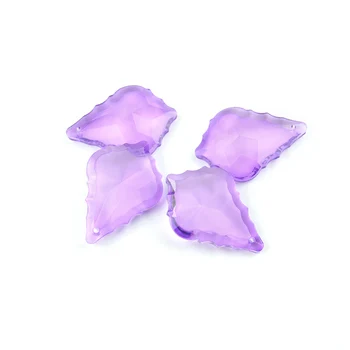 Cristal Frunze de Arțar Violet 38mm/50mm/63mm/76mm Pahar de Iluminat Candelabru Prisma Părți Candelabru Pandantive Pentru Decor Acasă