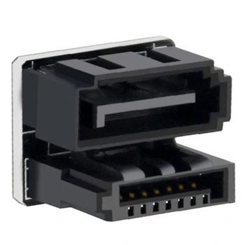 2 buc/lot Mare Viteză de 180 de Grade Adaptor SATA 7PIN Interfata Adaptoare Conector pentru Placa de baza Calculator